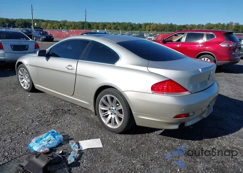 2006 BMW 650I z USA, uszkodzony, nr VIN WBAEH13436CR49341